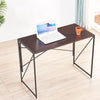 IBAMA Folding Space-Saving Desk for Writing Modern Home Office Desk Compact Home Work Study Table Computer Laptop Table