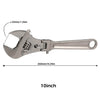 Flexhead Adjustable Wrench 8''/10'' Flex Ratcheting Wrench with 180 Degree Rotating Head Alloy Spanner and Pipe Forceps Hand Tool