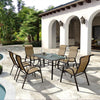 Outdoor Table And Chair Courtyard Balcony Iron Mesh Table And Chair Five Piece Set Outdoor Simple Leisure Tea Table 4