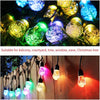 Solar Light String LED Color Ball Lamp Outdoor Waterproof Festival Atmosphere Balcony Decorative Lamp Sky Star Color Lamp Flashing Lamp String Lamp