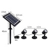 Solar Landscape Lamp Decorative Lamp Outdoor Waterproof Lawn Lamp Pool Lamp Colorful Change One Drag Three Projection Lamp Garden Tree Lamp