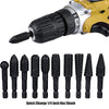10Pcs 1/4 Inch Hex Shank Rotary Rasp File Set Woodworking Tool for Wood Polishing Deburring Shaping and Grooving