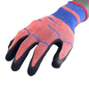 12 Pairs Of Nitrile PU Red Free Size Safety Gloves Foamed Latex Gloves Coated With Adhesive For Construction Site Protection Gloves