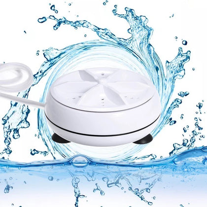 Mini Portable Washing Machine Ultrasonic Turbo USB Powered Removes Dirt Clothing Cleaning Washing Machine For Travel Home