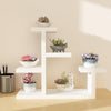 6 Pieces Floating Windowsill Multi Meat Rack Office Ultra Narrow Small Flower Rack Solid Wood Living Room Balcony Windowsill Rack Multi-layer Bonsai Rack Floor Type Desktop Multi Meat Flower Pot Rack A Carbon Color