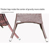 Outdoor Table And Chair Courtyard Rattan Chair Three Piece Furniture Combination Outdoor Iron Teng Chair Five Piece Leisure Balcony Table And Chair Luxury Chair 4 + Rattan Round Table