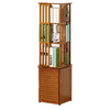 Rotatable Bookshelf Multi-function Rotating Bookcase 360 Degree Bookcase Simple Floor Small Bookcase