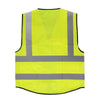 6 Pieces Reflective Vest Sanitation Suit Safety Vest Fluorescent Vest Protective Suit Safety Work Suit for Outdoor Working Night Riding Running