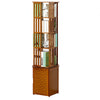Rotatable Bookshelf Multi-function Rotating Bookcase 360 Degree Bookcase Simple Floor Small Bookcase
