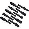 10Pcs 1/4 Inch Hex Shank Rotary Rasp File Set Woodworking Tool for Wood Polishing Deburring Shaping and Grooving