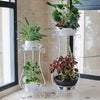 6 Pieces European Iron Flower Rack Multi Floor Balcony Indoor Living Room Flower Rack Green Luo Hanging Orchid Pot Rack White Trumpet
