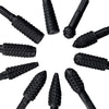 10Pcs 1/4 Inch Hex Shank Rotary Rasp File Set Woodworking Tool for Wood Polishing Deburring Shaping and Grooving