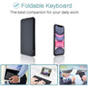 2 fold Foldable wireless keyboard,portable & Folding,Rechargeable,Pocket Size,Slim & Lightweight compatible with Android/iOS/Windows