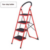 Step Stool Folding Step Ladder Heavy Duty Steel Sturdy Wide Pedal Lightweight