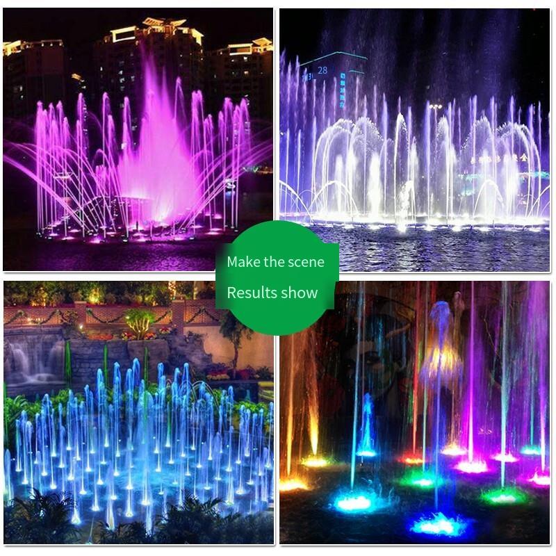 LED Landscape Lamp Fountain Lamp Underwater Lamp Colorful Color Changing Pool Lamp Outdoor Waterproof Low-voltage Lamp 6w Colorful