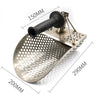 Sand Scoop Stainless Steel Sand Shovel Metal Detecting Fast Sifting Tool Gold Silver Hunting Tool with Hexagonal Hole  For Metal Detector