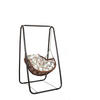 Cradle Swing Hanging Chair Rattan Chair Cradle Leisure Bird's Nest Hanging Orchid Rocking Chair Coffee Swing + Cushion + Carpet