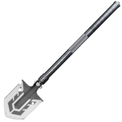 Multifunctional engineer shovel, Outdoor Shovel Multitool with Saw, Knife & Magnesium Flint - Multifunctional Military Folding Shovel for Garden
