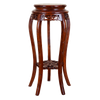 Antique Solid Wood Green Rose Flower Rack Classical Flower Pot Rack Living Room Study Balcony Old Elm Multi-layer Quality Ming And Qing Chinese Living Room Flower Table Black Walnut Color Surface 30 High 90