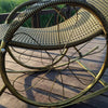Balcony Lounge Chair Rocking Chair Nap Chair Lazy Living Room Chair Elderly Chair Leisure Chair Carefree Chair Imitation Rattan Rocking Chair Black Gold