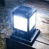 Solar Column Head Lamp, Outdoor Fence, Gate, Pillar, Yard Wall Lamp, Waterproof Outdoor European Garden Villa Garden Lamp