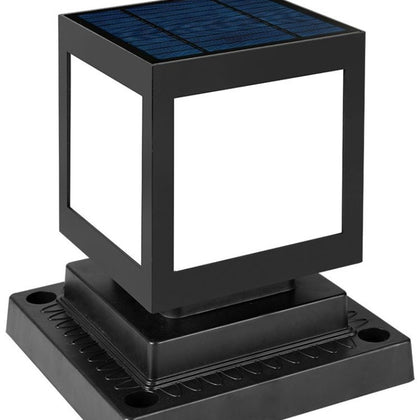 Solar Column Head Lamp, Outdoor Fence, Gate, Pillar, Yard Wall Lamp, Waterproof Outdoor European Garden Villa Garden Lamp