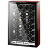 CHIYODA Watch Winder For 24 Watches, Automatic Watch Box With Quiet Mabuchi Motor & LCD Touch Screen & Remote Control