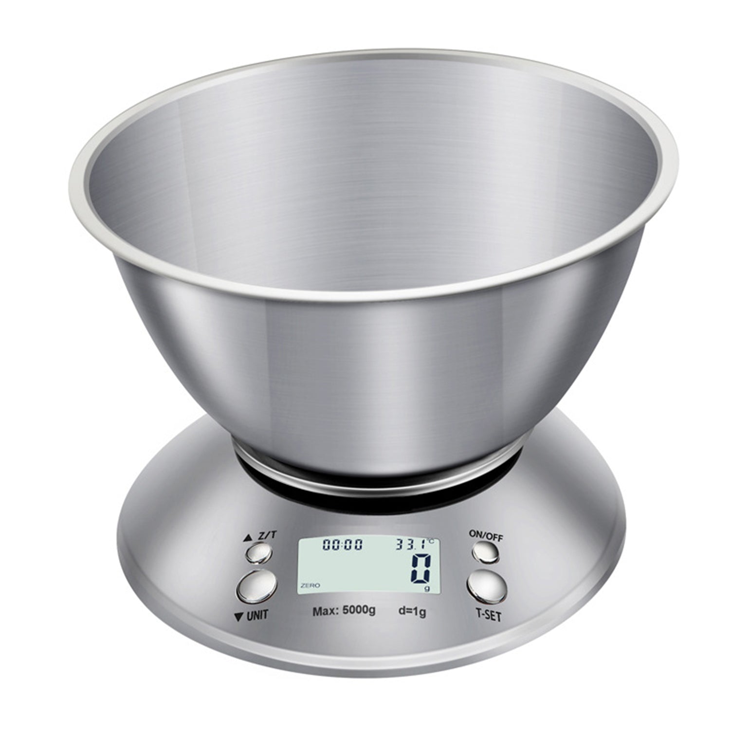 5 Rechargeable Kitchen Food Scale with Bowl Digital 0.1g Precise Graduation