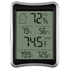 Digital Indoor Thermometer and Hygrometer with Temperature Humidity Gauge Monitor for Home, Office, Indoor Garden,Black