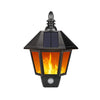 Solar Flame Wall Light Human Body Induction Outdoor Waterproof Solar Energy Flame Lamp for Garden Pathway Patio Yard