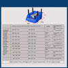 Shelf Slant Mouth Sorting Storage Box Parts Box Combined Material Box Plastic Box Q1 180 * 120 * 80mm Yellow (10 Pack)