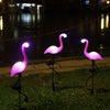 3Pcs/Set LED Solar Power Lamp Simulated Flamingo Lawn Lamp  Waterproof Home Garden Yard Pathway Decoration Light Outdoor
