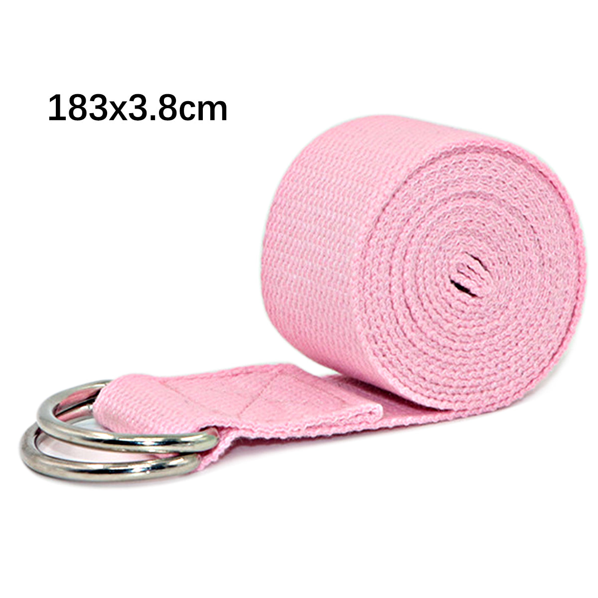 10Pcs Pink Yoga Straps Premium Athletic Stretch Band with Adjustable Metal  D-Ring Buckle Loop for Yoga,Physical Therapy,Dance,Gym Workouts Exercise