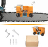 Chainsaw Chain Sharpening Jig with 3PCS Carbide Cutter Suitable for All Kinds Chain Saws (Chain Saws is Not Included)