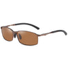 NALANDA Men's Polarized Sunglasses, Brown Sunglasses Outdoor Sport Driving Sun Glasses, Classic Retro Designer Style, 100% UV Blocking