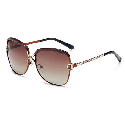 NALANDA Polarized Sunglasses for Women, Deep Brown Outdoor Sport Driving Sun Glasses, Classic Retro Designer Style Eye Wear, 100% UV Blocking