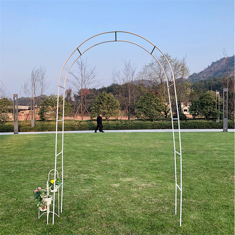 Metal Garden Arch for Climbing Plants Roses Vines, for Garden Lawn Decoration, for Garden Lawn Courtyard Birthday Wedding Party Decoration