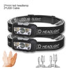 2 PCS Mini LED Headlamp Camping Flashlight Head Light Lamp