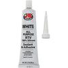 J-B Weld 31312 White All-Purpose RTV Silicone Sealant and Adhesive - 90ml 3OZ.