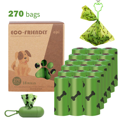 Dog Poop Bags Biodegradable Pets Waste Bag with Dispenser and Leash Clip for Dog Extra Thick 100% Leak Proof Bag 9