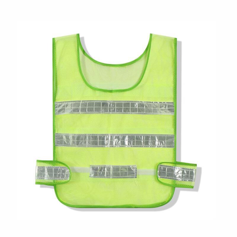 25 Pieces Reflective Vest Fluorescent Yellow Green Mesh Car Traffic Safety Warning Vest Environmental Sanitation Construction Duty Riding Safety Suit