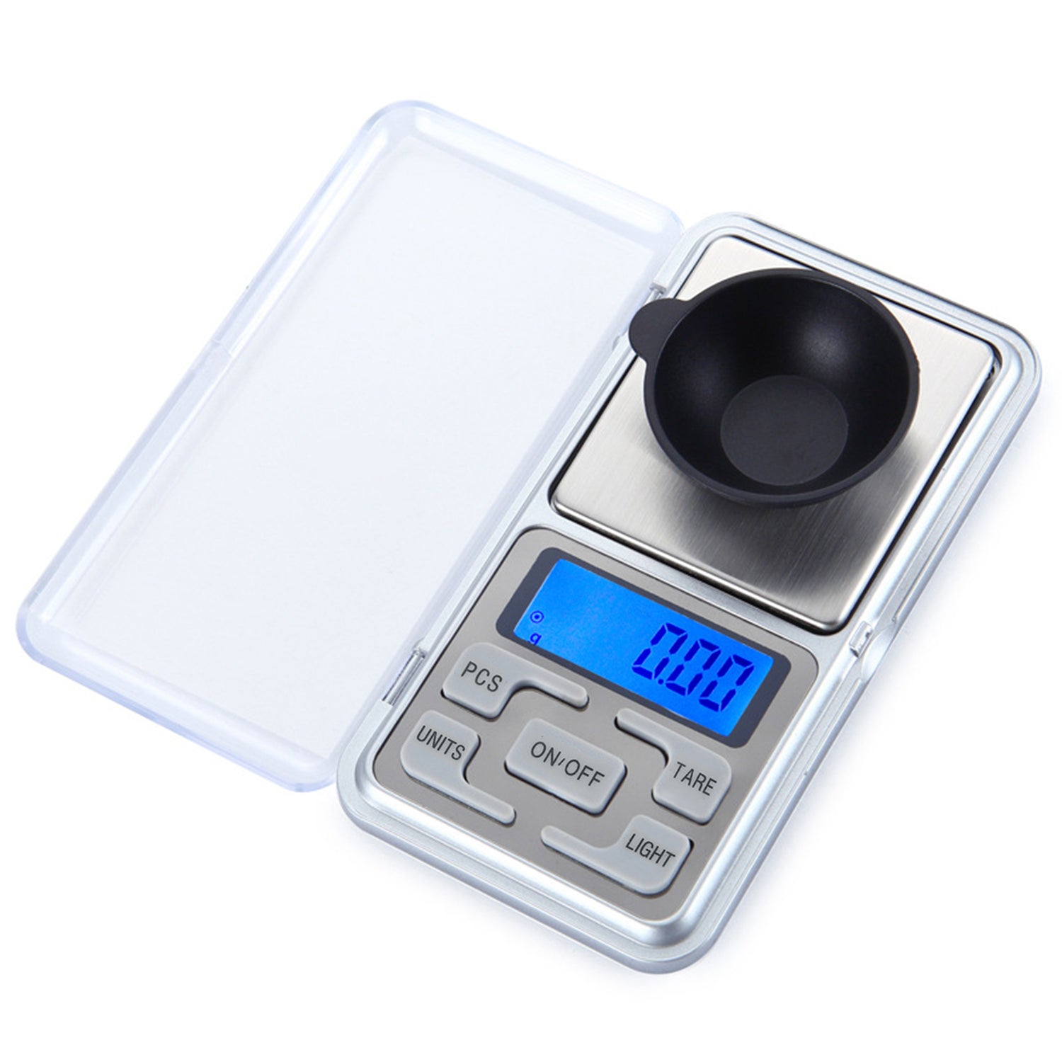 Digital Gram Scale 500g 0.01g Food Scale, High Accuracy Kitchen Scale,  Multifunctional Stainless Steel Mini Pocket Scale with LCD Display Tare  Features, Silver 