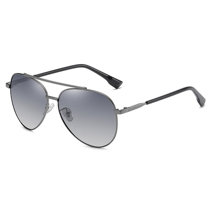 NALANDA Men's Grey Polarized Sunglasses, Outdoor Sport Driving Sun Glasses, Classic Retro Designer Style, 100% UV Blocking