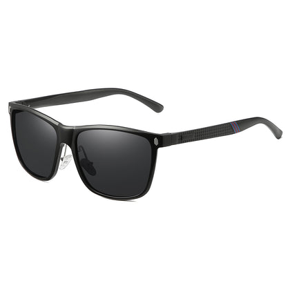 NALANDA Black Sunglasses Men's Polarized Sunglasses Outdoor Sport Driving Sun Glasses, Classic Retro Designer Style, 100% UV Blocking