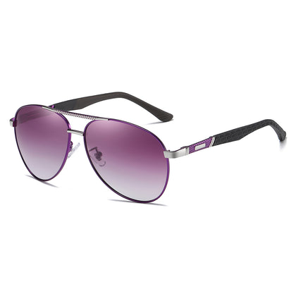 NALANDA Purple Polarized Sunglasses for Men, Outdoor Sport Driving Sun Glasses, Classic Retro Designer Style Eye Wear, 100% UV Blocking