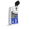 Digital Sugar Meter Hand Held Electronic Fruit Sugar Meter High Precision Refractometer Sugar Measurement Sweetness Tester Range: 0-55% High Precision Digital Display Screen