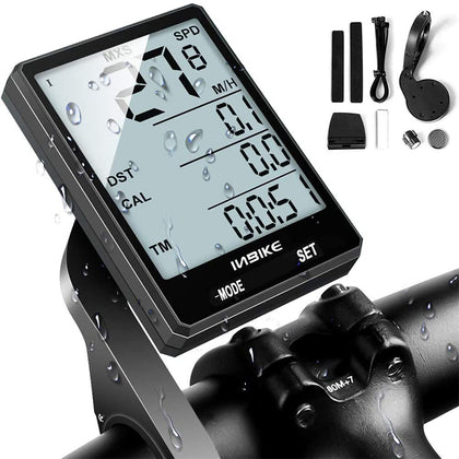 Bike Computer, Wireless Waterproof Bicycle Odometer Speedometer