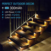 16 Pack Solar Deck Lights LED Waterproof Outdoor Solar Powered LED Step Lights For Decks Stairs Patio Path Yard Garden Decor