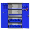 Single Extraction Grid 1800 * 1000 * 500MM Heavy Metal Tool Cabinet Thickened Sheet Iron Cabinet With Drawer