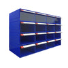 Thickened Parts Box Parts Box Small Drawer Type Box Drawer Cabinet Sundry Tool Cabinet F4 # Default Blue Transparent (16 Pieces)